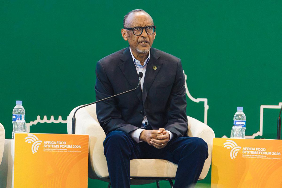 TheAGRF's tweet photo. The Presidential Summit at the #AFSForum2026 is currently ongoing and H.E. Paul Kagame, President of the Republic of Rwanda is engaging with young people from across Africa.

Always a pleasure to see this intergenerational dialogue taking place and envisioning the lessons our youth learn about transforming their continent.

Listen in live via these live stream links: https://t.co/QD4HMSyt8x