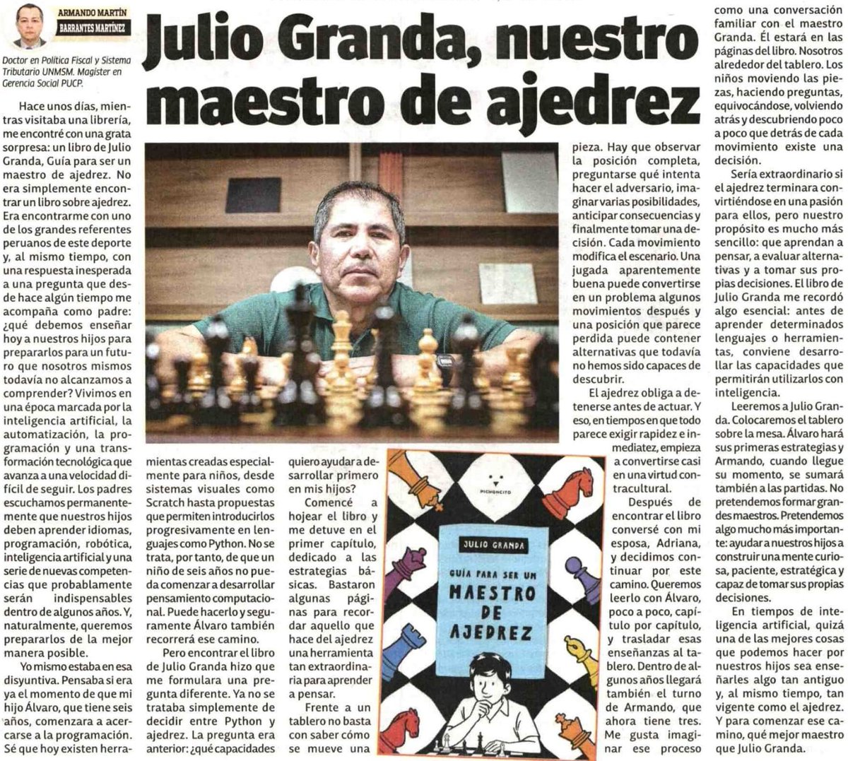 EconomiaDiaADia's tweet photo. Como padre de un entusiasta ajedrecista adolescente, como aficionado al ajedrez y como testigo del impacto de las nuevas tecnologías en todos nosotros (especialmente los más jóvenes), comparto este artículo de mi amigo Armando Barrantes publicado hoy en Diario Uno. https://t.co/8WRRM1CLb1