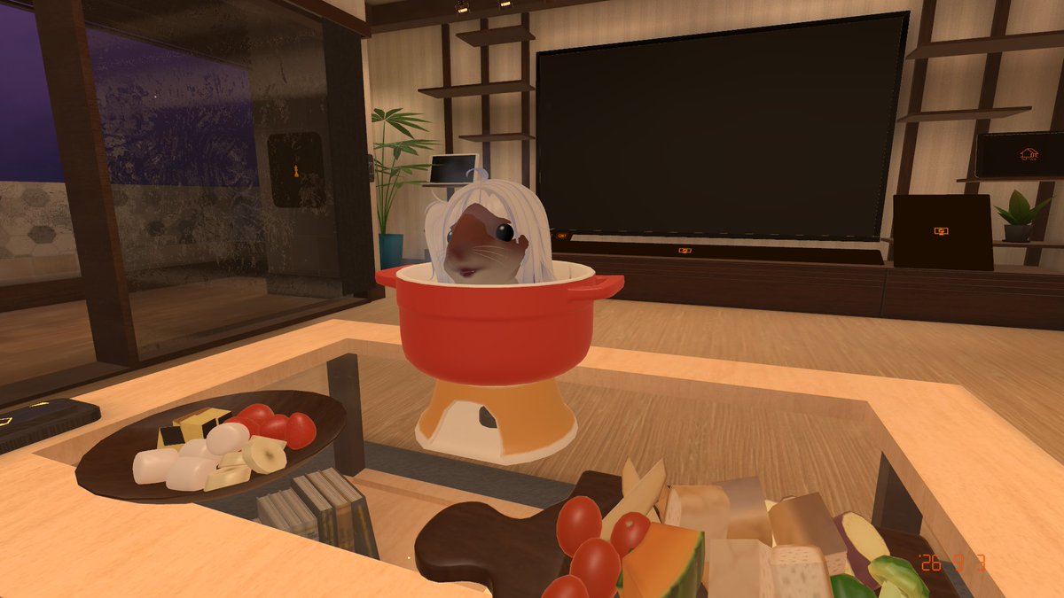 sd_ci6's tweet photo. スマホでもリズムゲーム出来たの感動
ハムスター出汁のチーズフォンデュを食べました🧀 https://t.co/jDjdTSwSPE