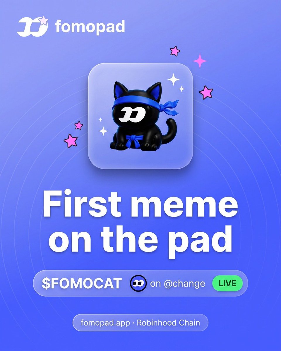 useFomoPad's tweet photo. First meme on the pad. Linked to @change. Thank you for trusting us from day one. This is just the start. https://t.co/p6CtTC9DIj