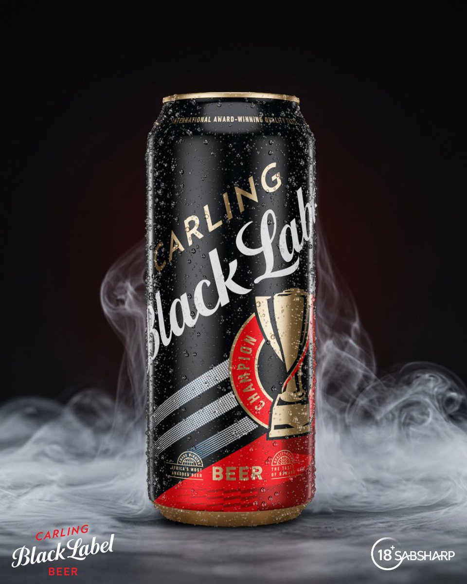blacklabelsa's tweet photo. Bafethu, not every beer can claim the Champion title. 🏆
iCarling brings the bold taste, smooth finish and quality that’s made it the choice for Champions.

Using #ChampionBeer QT what makes Carling your go-to beer and you might find a surprise in your DMs? 🍺 https://t.co/AEhaBSyj24