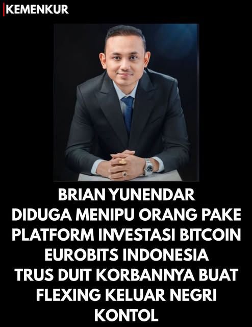 MailIsmail0e's tweet photo. Namun, persoalan kemudian muncul ketika Bitcoin yang telah dibeli tidak lagi dapat diakses melalui platform tersebut.
#BrianEurobitsKabur
Tangkap Segera Brian Yunendar
https://t.co/tUhvtL2LKw https://t.co/bak8cbSVQy