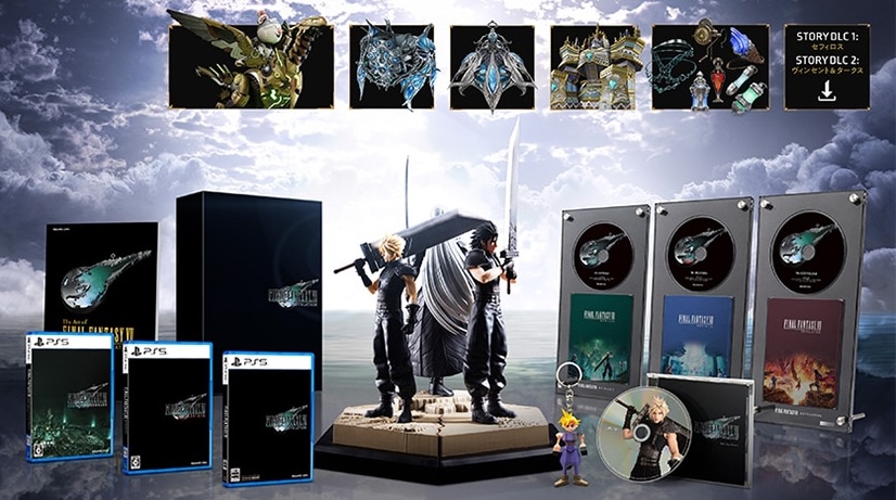aitaikimochi's tweet photo. The FF7 Remake Series Complete Collector's Edition that comes with Remake, Rebirth, and Revelation is 77,777yen omg LOL they love their 7's haha https://t.co/lS4uZSuURm
