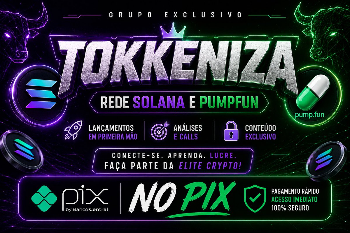 tokennopix's tweet photo. Grupo exclusivo Solana e pumpfun no pix, transações rápidas e seguras. 

Compra e vende qualquer tokens da rede Solana e pumpfun pagando com pix e recebendo com pix na sua conta bancária . 

Entre no grupo do telegram e saiba mais:

https://t.co/7YP91M4Iua https://t.co/AqBwJImzQy