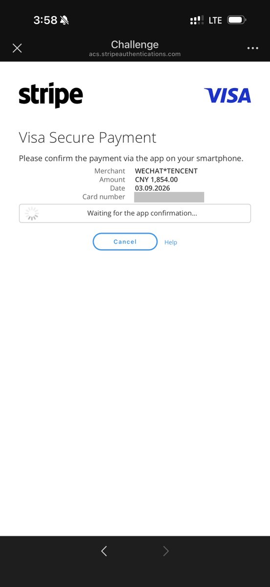 NullValue's tweet photo. Following up on this. Here’s what happens when @XMoney wants you to confirm a purchase.
1. The payment screen goes to a Stripe / Visa Secure Payment confirmation page, and you get a push notification and a text notification asking you to confirm.
2. Go to the confirmation page in the @X app and select “Approve Transaction”
3. Go back to the waiting for confirmation page and then it will show confirmed. Then the payment will go through.