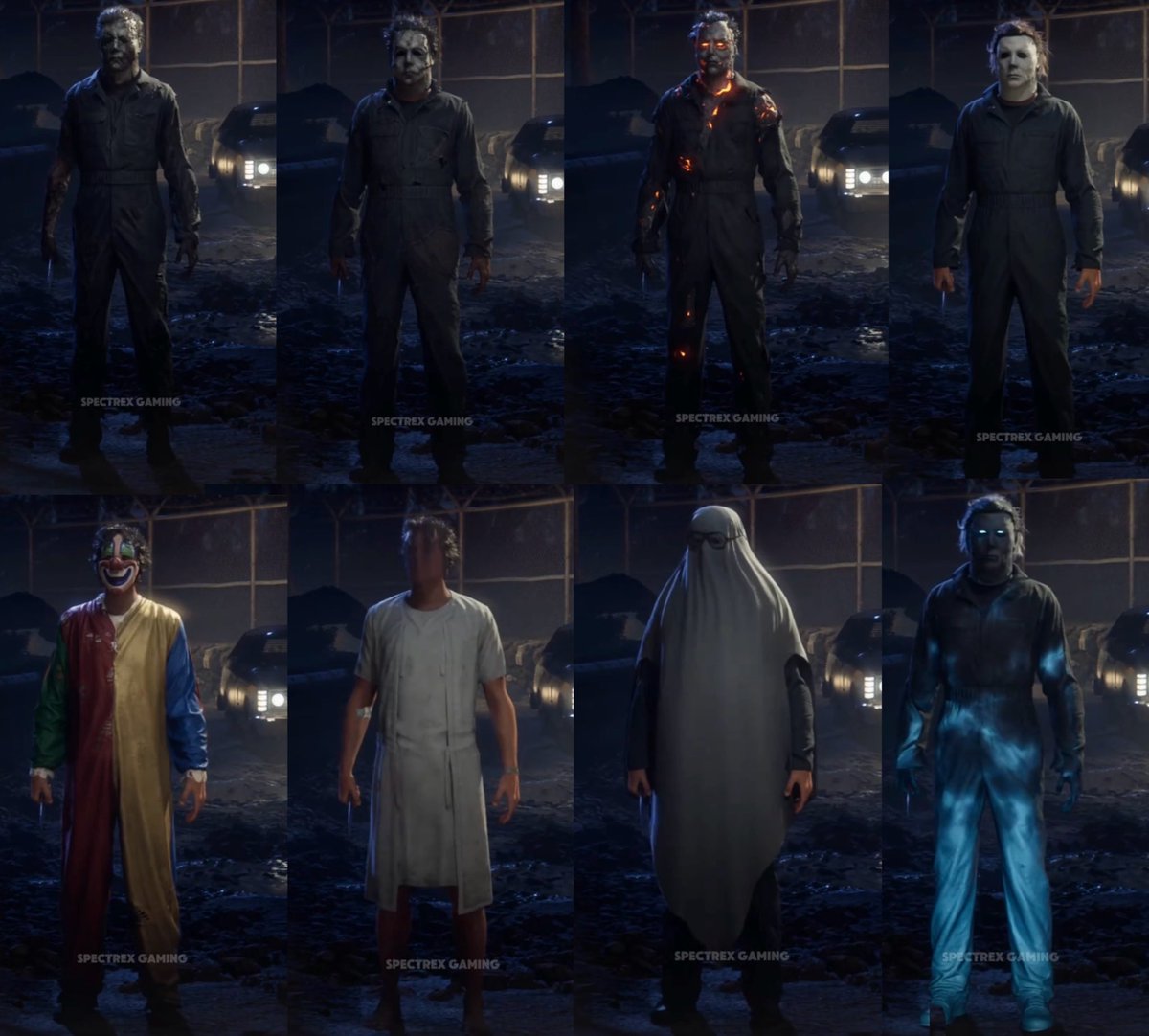 GOREJ1RA's tweet photo. Every skin for Michael Myers in the Halloween game

Image credit: Spectrex Gaming https://t.co/cvf7Wzjjmx