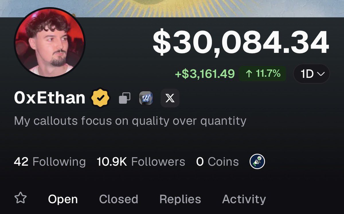 0xEthan's tweet photo. 30% complete $1k - $100k challenge 

hit 10,000 followers on @Pumpfun 

Average callout return 4.3x and 93% did at least a 2x https://t.co/kDpsI6bQS2