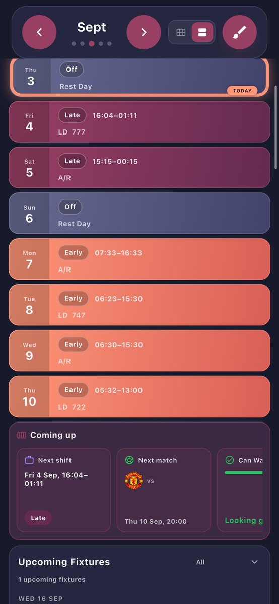 Rotamatch's tweet photo. ⚽ Champions League added to the app 🇪🇺👈

Manchester United vs Sabah FK
20:00 • UEFA Champions League

RotaMatch is the football calendar app — plan matches around your life. 📅⚽

Download: https://t.co/CjE1sEmgN5

#MUFC #SF #UCL #Football #RotaMatch #ucldraw #manutd #fixtures https://t.co/f6xRqzLhvS