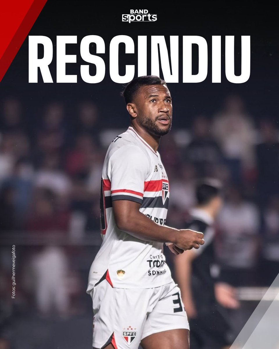 bandsports's tweet photo. FIM DA LINHA! 🇾🇪🚨O São Paulo e o volante Luan oficializaram a rescisão amigável de contrato. Sem espaço no elenco de Dorival Júnior, o atleta antecipou o fim do vínculo e está disponível para assinar com uma nova equipe. Cabe no seu time, torcedor?
#BandSports #SãoPauloFC #Luan #MercadoDaBola
