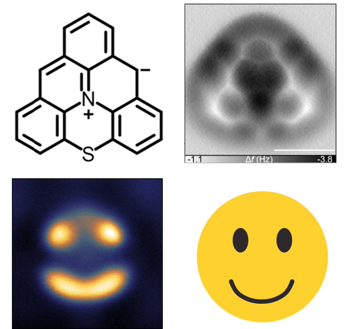 jionglu_NUS's tweet photo. Thrilled to share our latest work on N,S-[3]triangulene, a "happy" molecule that looks surprisingly cheerful under the microscope 😊  now published online!  @J_A_C_S  @NUSResearch  https://t.co/dWFKdoQgNV https://t.co/CljqtHC3bV