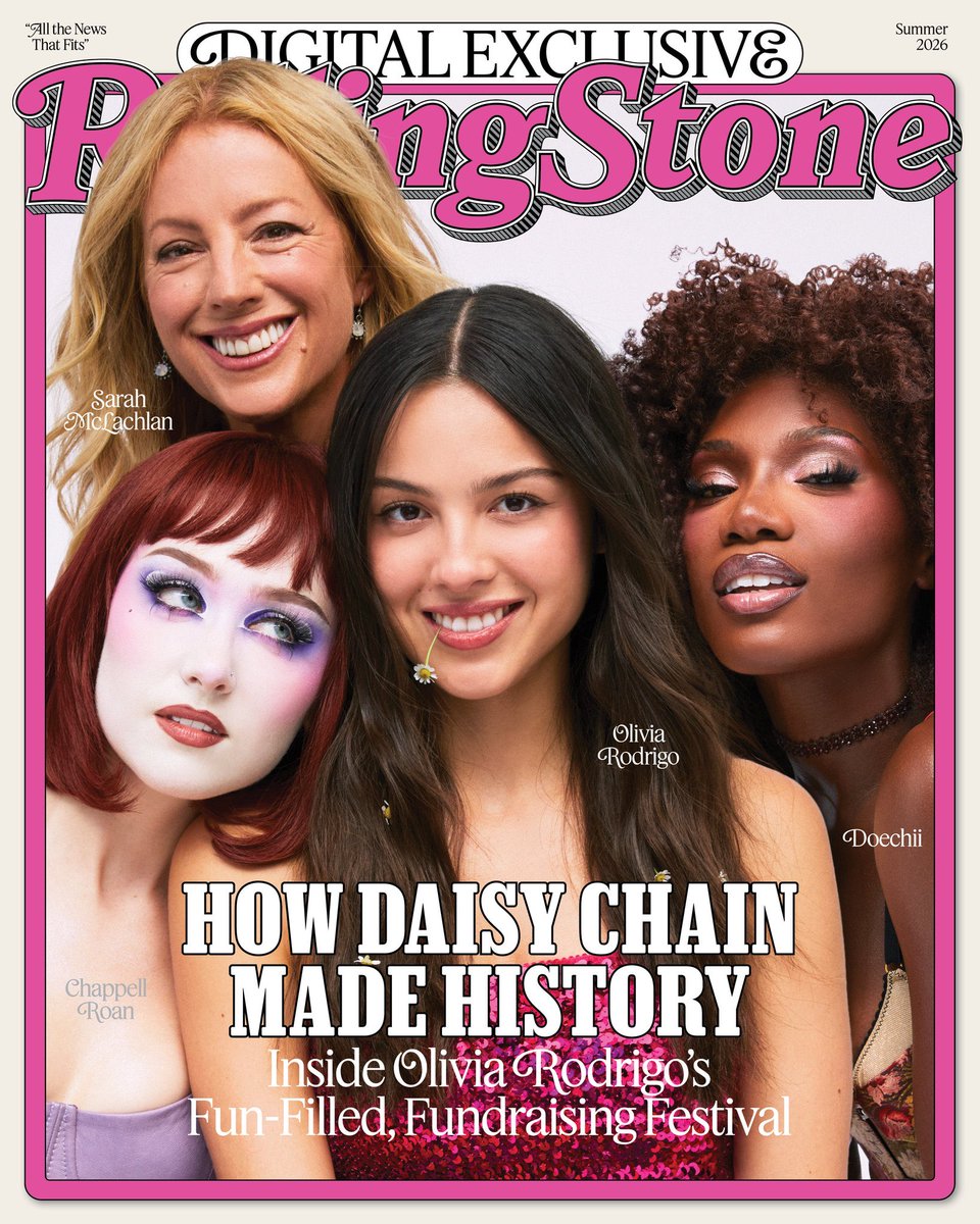 PopBase's tweet photo. Olivia Rodrigo, Chappell Roan, Doechii &amp; Sarah McLachlan grace the cover of Rolling Stone. https://t.co/v4ICj66Usg