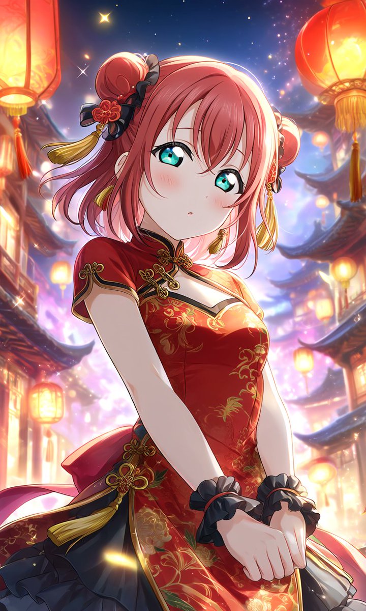mizu0607poke's tweet photo. 【チャイナ服編】#ラブライブ
津島善子、国木田花丸、黒澤ルビィ https://t.co/cO7zZNpMC8