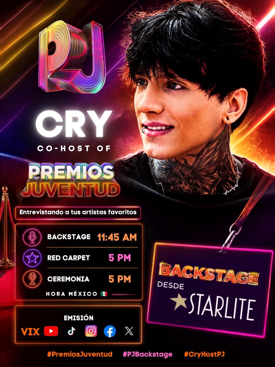 Nazzgtz's tweet photo. Es hoy es hoyy!!!  ✨✨quien más ya está lista para el gran evento y ver al mejor host @xCryboy en @PremiosJuventud 🖤🖤👏🏻👏🏻

#PJBacktage 
#PremiosJuventud
#CryHostPJ https://t.co/lXmL8qgt5Z