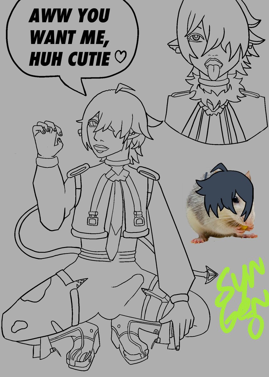 SynGen0's tweet photo. John Doe ZZZ WIP, He's so cute I had too! https://t.co/Kdob2bELyC