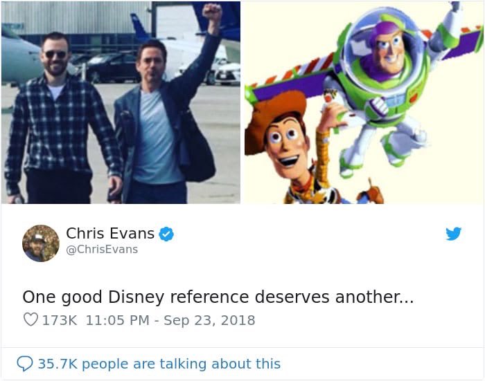 starkwasps's tweet photo. everybody now being fully aware just how much rdj used to act like an irondad superfam fan account but mind you chris used to be just as bad as him… what a truly crazy era you can’t replicate now https://t.co/x5GbsboB9s