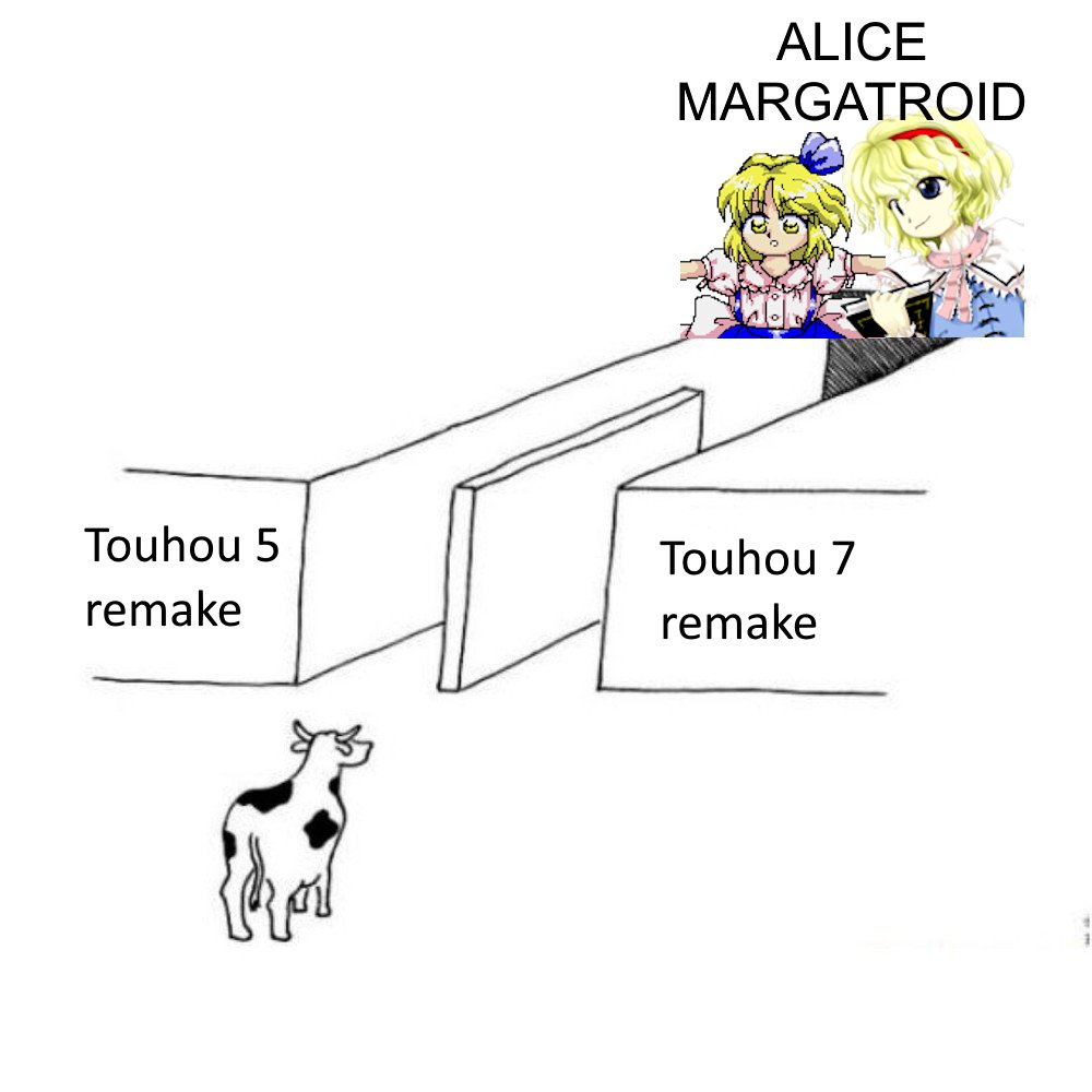 th_dailyalice's tweet photo. after the EoSD remake, there are only two ways to go... https://t.co/VmD1rMmc8b
