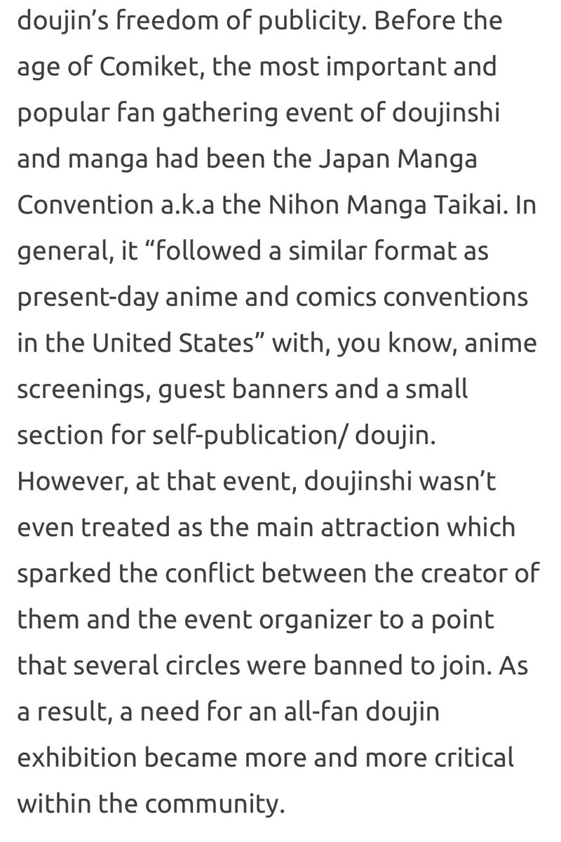 sabato__n's tweet photo. if you still think that doujin is not possible in the US bc we're too stuck in the culture of anime/sf cons and highly competitive vendor applications - before comiket existed the cons in japan were similar to american sf cons. people created comiket as a response to this https://t.co/BZbWAJYqK2