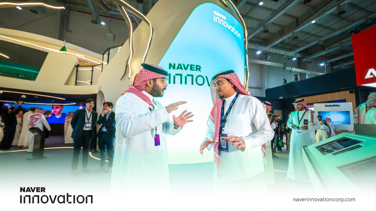 NaverInnovation's tweet photo. تسع آفاق الابتكار حين تلتقي الخبرات والرؤى. 

سعدنا باستقبال نخبة من القادة والخبراء في التقنية ضمن جناح NAVER Innovation في ليب 26، في لقاءات ثرية تعكس تنوع المشهد التقني وتفتح المجال لأفكار جديدة حول مستقبل المدن. 

Innovation grows when expertise meets new perspectives.

Pleased to welcome technology leaders and experts to the NAVER Innovation pavilion at LEAP 26, sparking meaningful conversations around the future of cities.