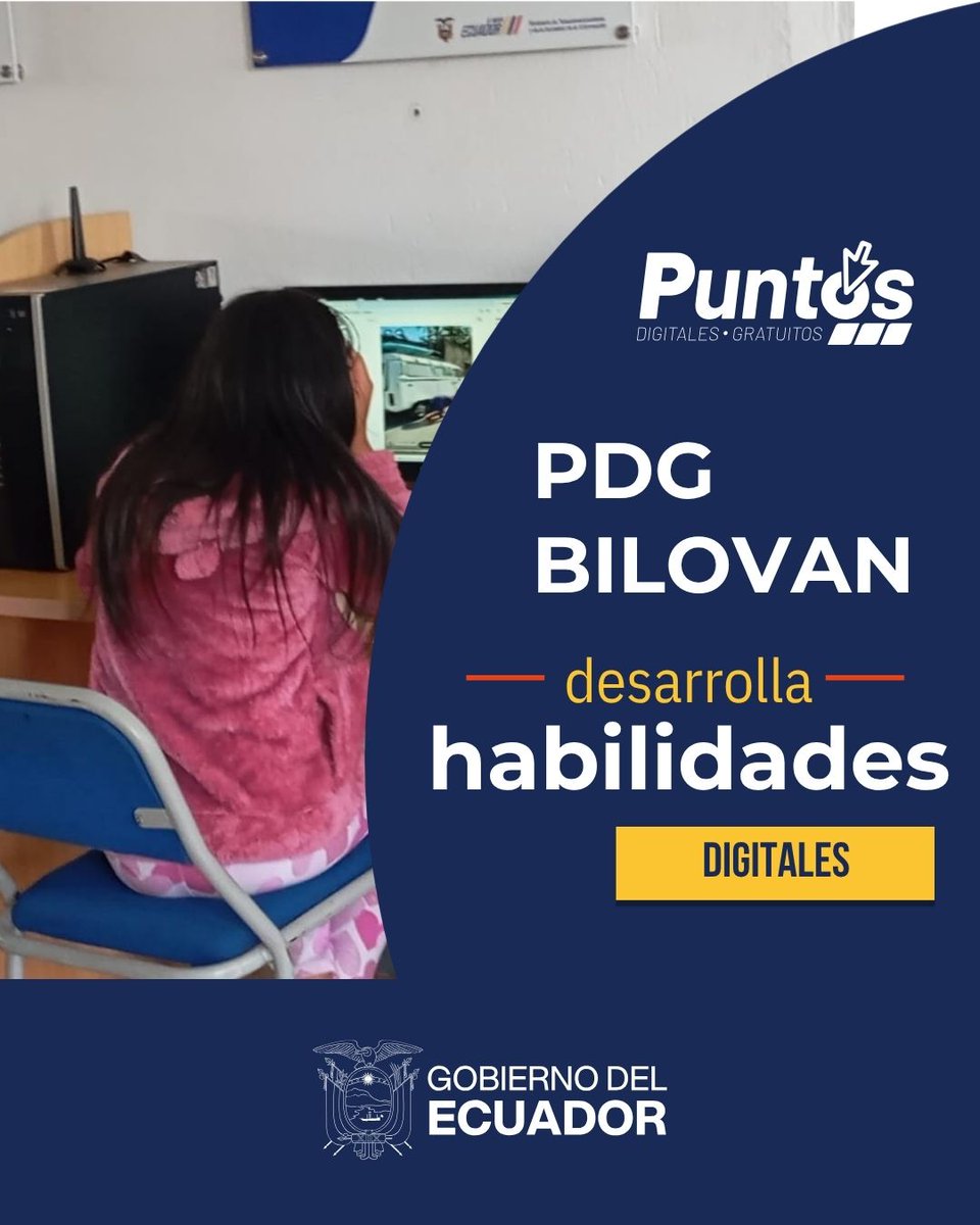 PdeBoli016's tweet photo. ¡El futuro es digital y está al alcance de tus manos!
En el Punto Digital Gratuito Bilovan, ponemos la tecnología en tus manos. Ponemos a tu disposición un espacio moderno, equipado con computadoras de última generación y conectividad estable, ¡y todo de forma 100% gratuita! https://t.co/S7JPMyx14t