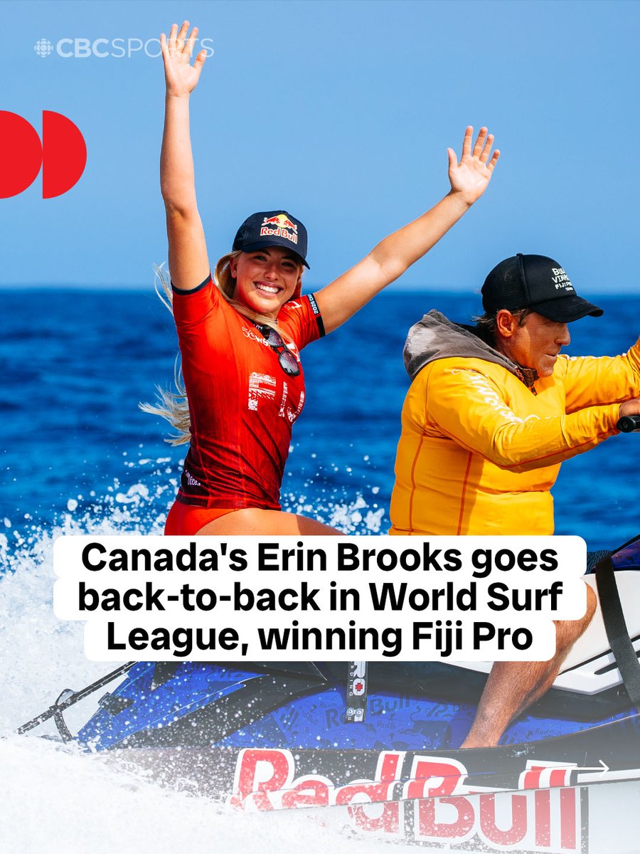 CBCOlympics's tweet photo. BACK-TO-BACK WINS FOR ERIN BROOKS 🙌🇨🇦🏄‍♀️

📸: Aaron Hughes, @wsl https://t.co/XZtXAy9Khm