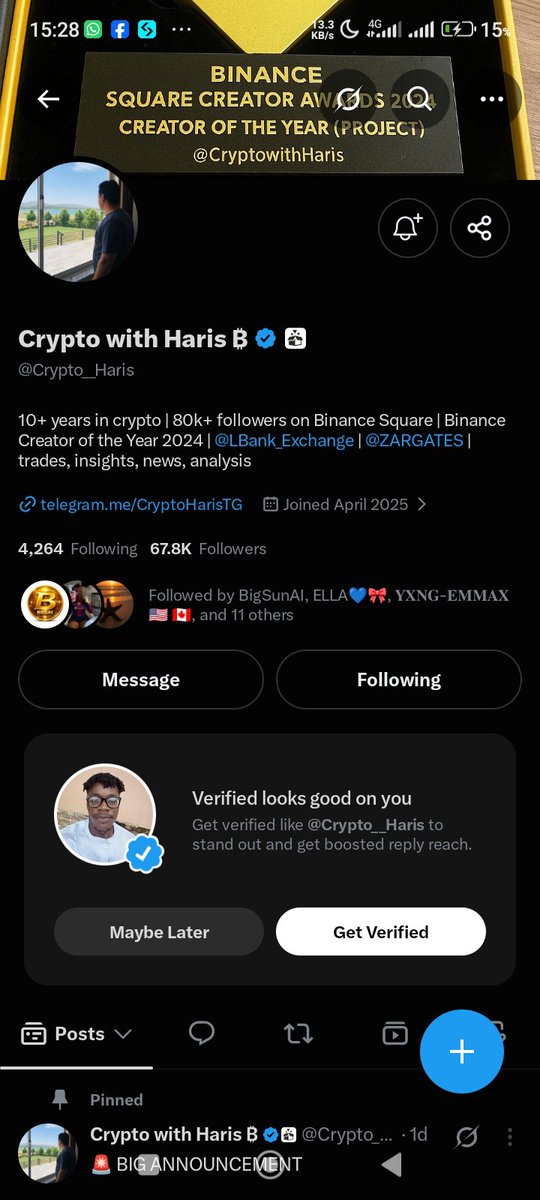 AbasiofonJames's tweet photo. @Crypto__Haris FaRPnQRFA4bC3DfrdqnC1GCDtxMDfPh3xZ8Me3KY3yrH https://t.co/Tfk6ltPyHh
