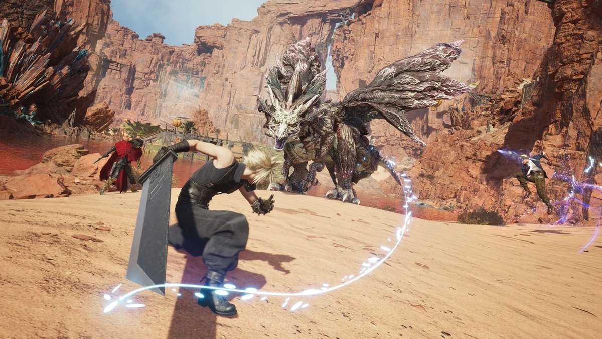 Okami13_'s tweet photo. Final Fantasy VII Revelation | New Screenshots & Details:

▫️ Two story DLCs confirmed
▫️ Chocobos will now fight and level up alongside you
▫️ Four FITS available at launch - Warrior, Knight, Black Mage, and Summoner
▫️ New dynamic character switching allows you to instantly swap between party members during exploration
▫️ Grapple gun has been added for improved exploration
▫️ Choose which party member take on certain quests, altering story events and gameplay scenarios
▫️ Queen's Blood returns with an entire storyline focused on Red XIII
▫️ Queen's Blood features unique new gameplay challenges that dramatically alter the flow of matches
▫️ Releasing April 8th on PS5, XBOX, Switch 2, and PC

#FF7Revelation #FF7R #FinalFantasyVII