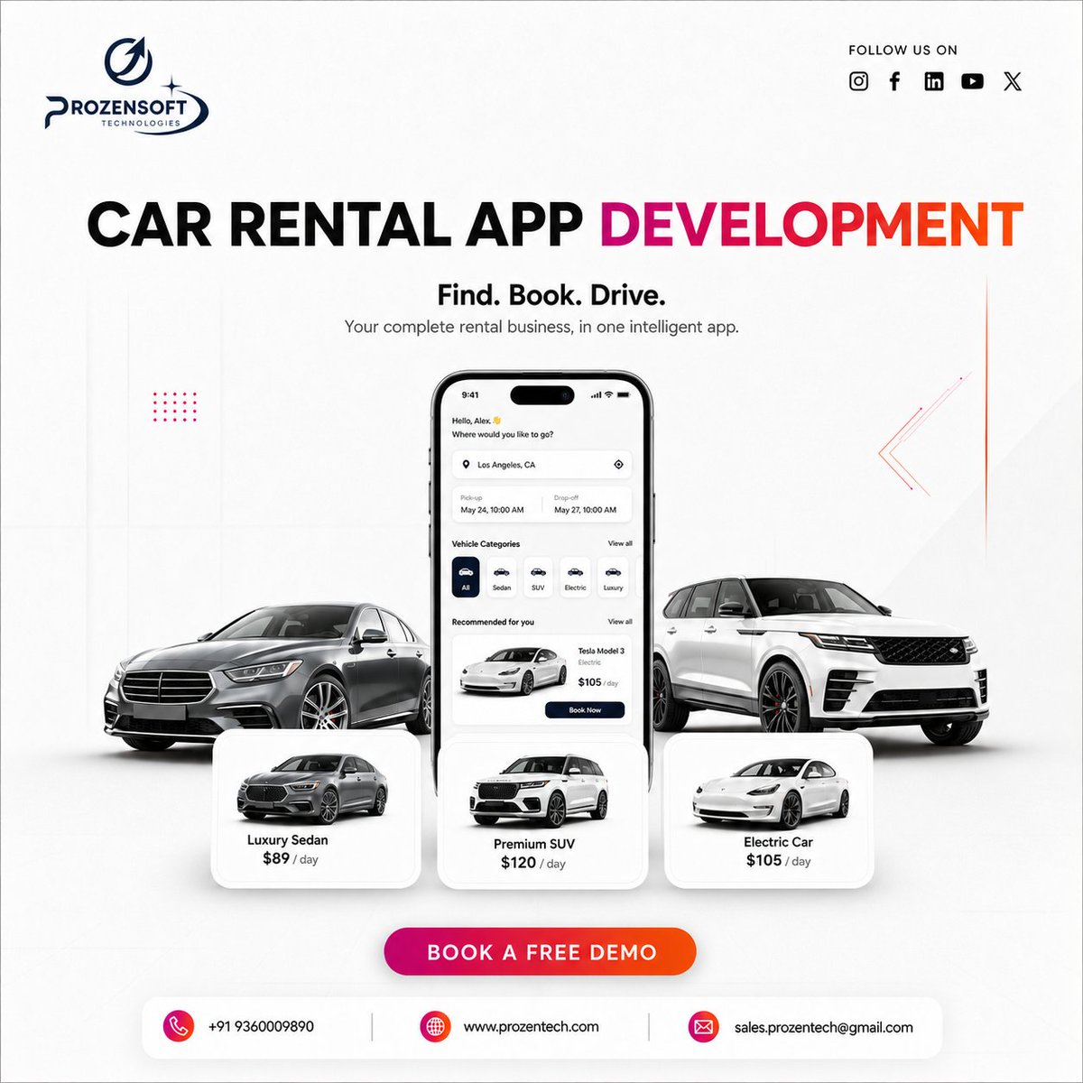 Prozensoft2025's tweet photo. Car Rental App Development for businesses ready to simplify bookings, manage vehicles smarter, and deliver a seamless rental experience. 🚘

🌐 https://t.co/7e4xlPq8GP

#CarRentalAppDevelopment #CarRentalSoftware #MobilityTech #AppDevelopment #ProzensoftTechnologies https://t.co/LHxfwlEMn9