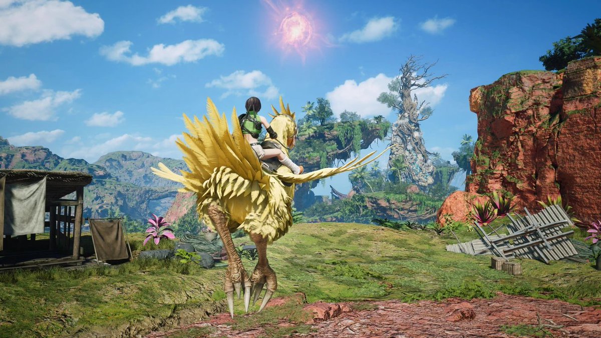 Okami13_'s tweet photo. Final Fantasy VII Revelation | New Screenshots & Details:

▫️ Two story DLCs confirmed
▫️ Chocobos will now fight and level up alongside you
▫️ Four FITS available at launch - Warrior, Knight, Black Mage, and Summoner
▫️ New dynamic character switching allows you to instantly swap between party members during exploration
▫️ Grapple gun has been added for improved exploration
▫️ Choose which party member take on certain quests, altering story events and gameplay scenarios
▫️ Queen's Blood returns with an entire storyline focused on Red XIII
▫️ Queen's Blood features unique new gameplay challenges that dramatically alter the flow of matches
▫️ Releasing April 8th on PS5, XBOX, Switch 2, and PC

#FF7Revelation #FF7R #FinalFantasyVII