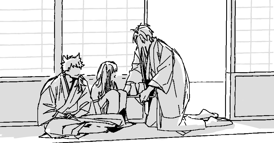 Ad6Mot's tweet photo. 自本丸へしさにと初期刀 https://t.co/aWKE00VB9r