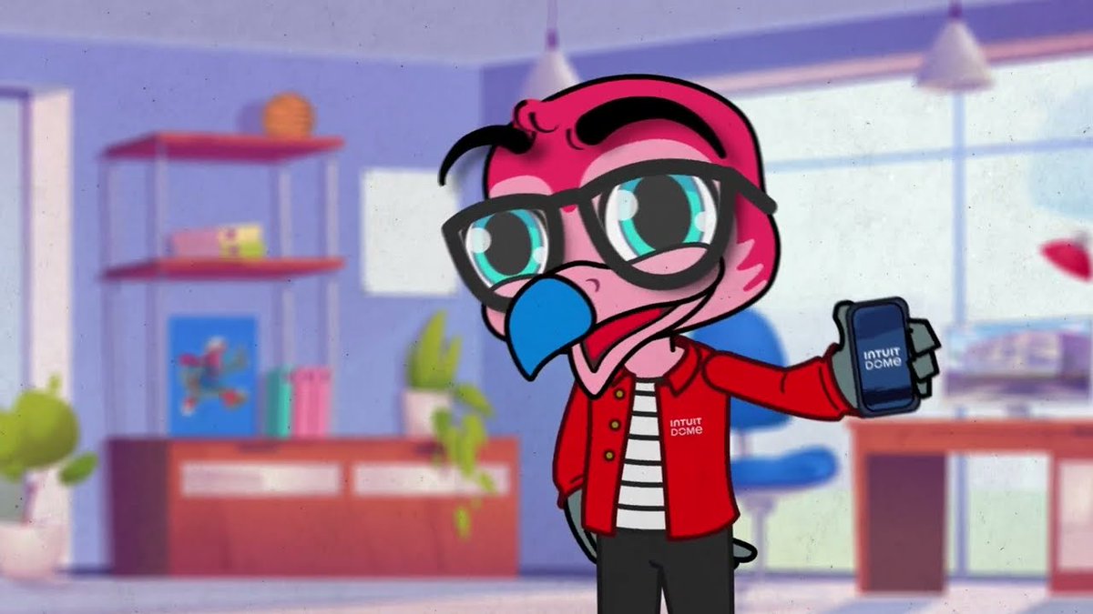 RodConOfficial's tweet photo. I feel sort of bad for Techie the Condor, the character from the Intuit Dome app https://t.co/h6NTXXBn6k