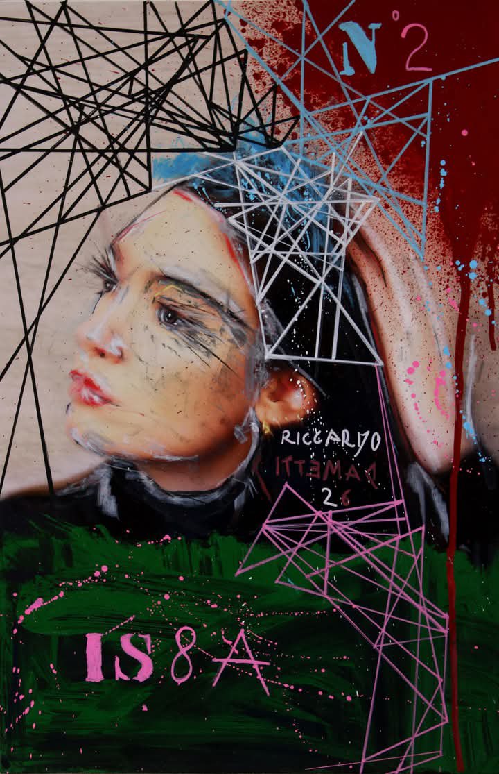 RiccardoDametti's tweet photo. https://t.co/PXelHxDmFl Riccardo Dametti 🎨 Questo è uno dei miei quadri che sarà esposto nella mostra di Ottobre a Roma ❤️😊🎨 #artwork #painting #streetart #portrait #artexhibition #inrome🇮🇹 https://t.co/WccndafQCo