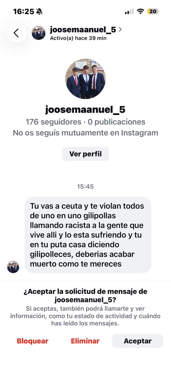 _PabloFdez_'s tweet photo. José Manuel es uno de esos jóvenes que están siendo carcomidos por  los discursos de odio que se vierten en medios y en redes. https://t.co/vLv9EkArvu