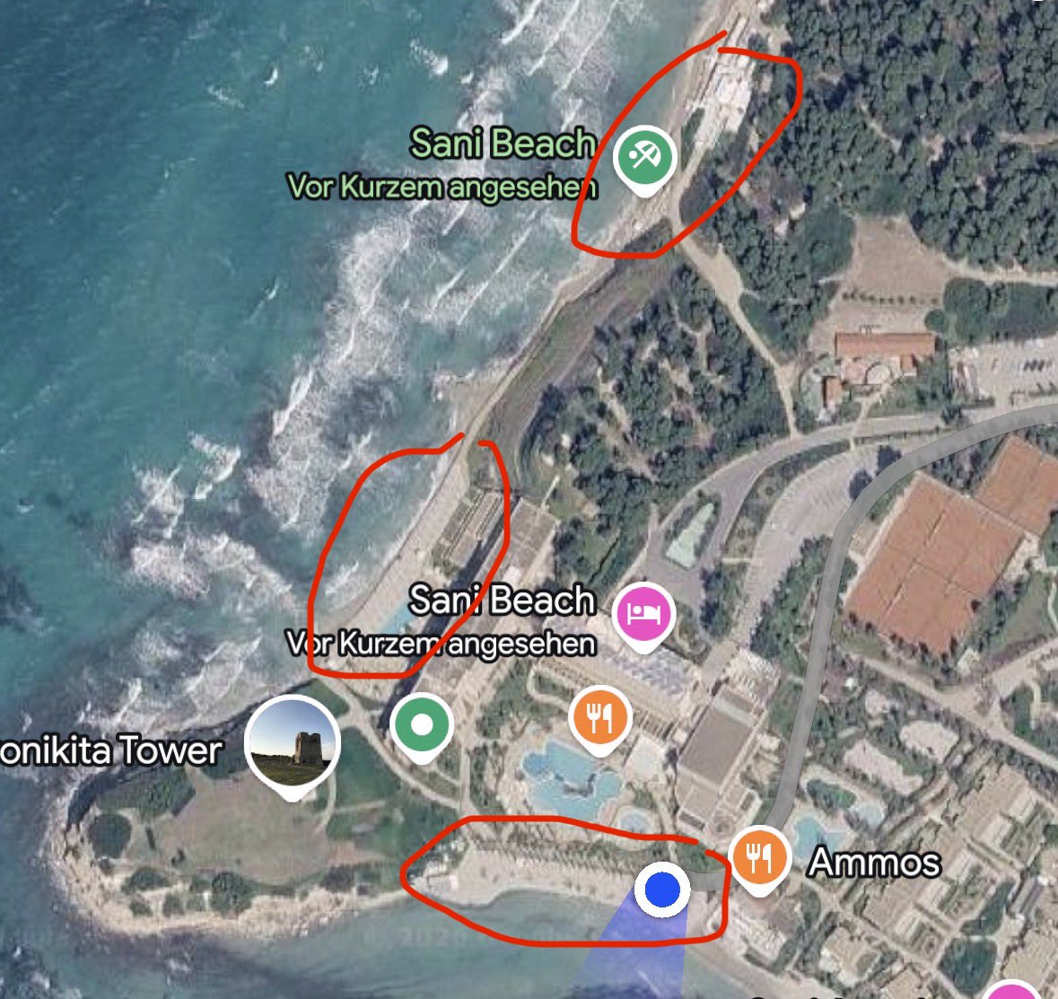 FullVelocity_io's tweet photo. I'm on holiday with my family at a rather luxurious hotel. The hotel has three private beaches. If I want to eat lunch at the two western beaches, I have to pay extra (hot dog = €19). If I order the same thing at the southern beach, it's included. How is that possible? #definevalue #value #disproportionate #sanibeach