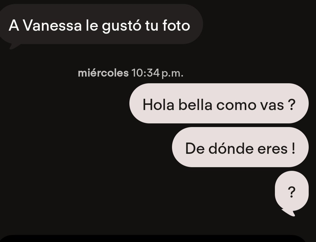 Dgra_Athos's tweet photo. Nos dicen como H. ten iniciativa, seguridad, conversación, atención…y  de la reciprocidad?Pues. Bien gracias Uno pregunta, intenta conversar, muestra interés y recibe respuestas de una palabra. Pa que hps entonces hacen match! Que fastidio me están generando algunas mujeres 🤦🏻‍♀️💩 https://t.co/c8VuYc6GuQ