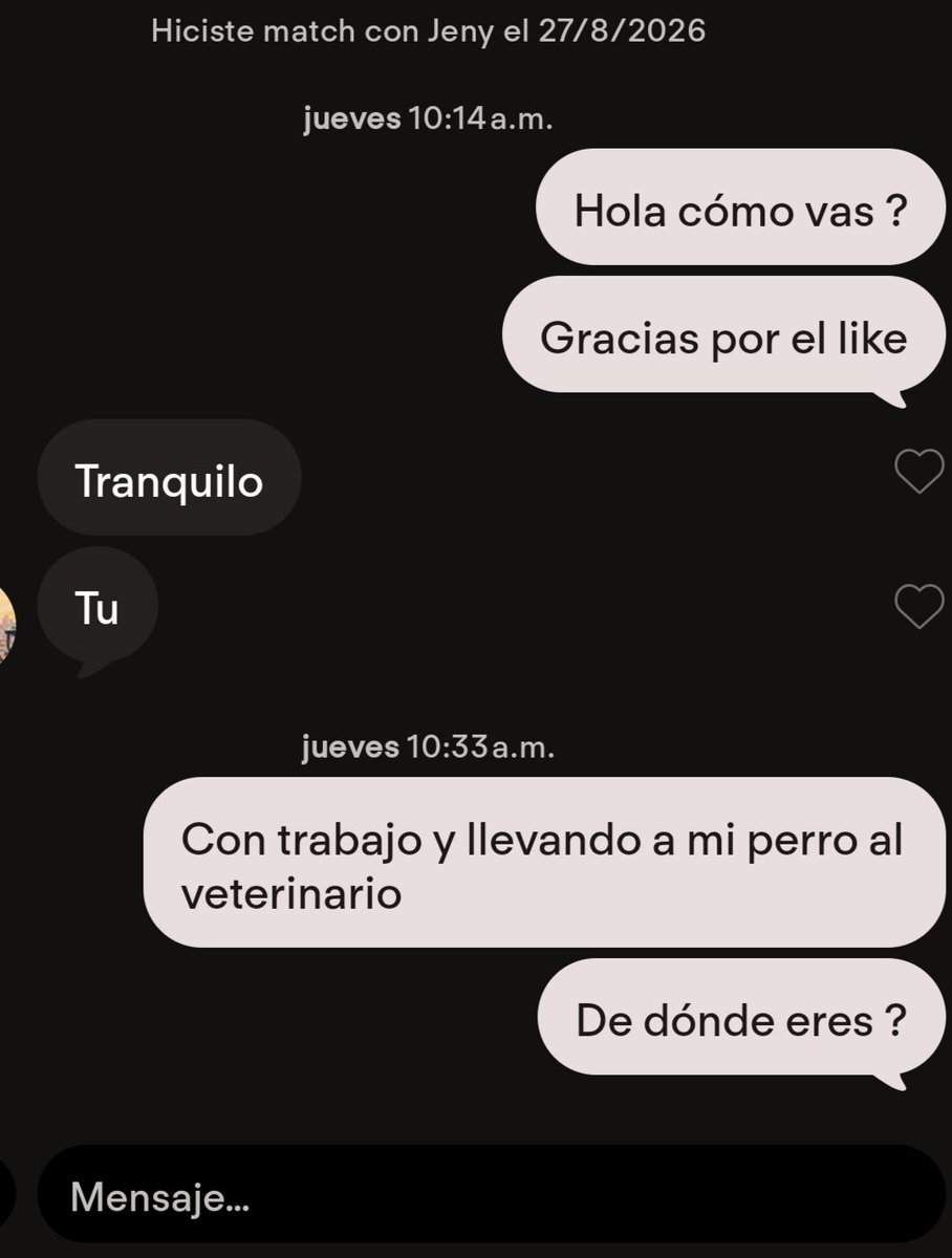 Dgra_Athos's tweet photo. Nos dicen como H. ten iniciativa, seguridad, conversación, atención…y  de la reciprocidad?Pues. Bien gracias Uno pregunta, intenta conversar, muestra interés y recibe respuestas de una palabra. Pa que hps entonces hacen match! Que fastidio me están generando algunas mujeres 🤦🏻‍♀️💩 https://t.co/c8VuYc6GuQ