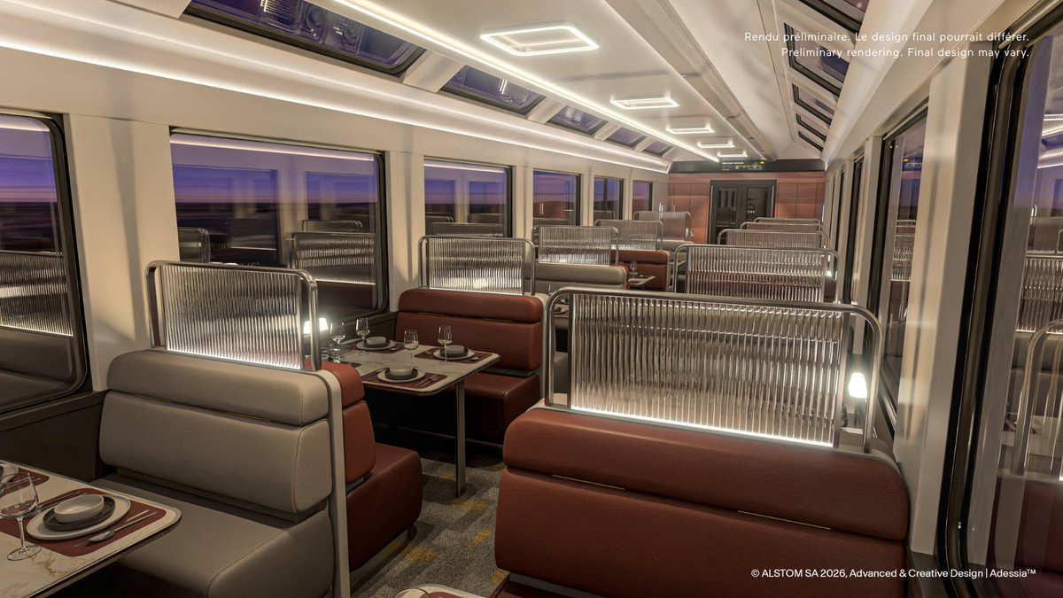 VIA_Rail's tweet photo. The Government of Canada has announced a historic $4.7 billion investment for VIA Rail to acquire 313 new passenger rail cars designed and manufactured in Canada. They will renew VIA Rail's long-distance, regional and remote services: https://t.co/abWDAY7rD0 https://t.co/DG1GOf4Zgu