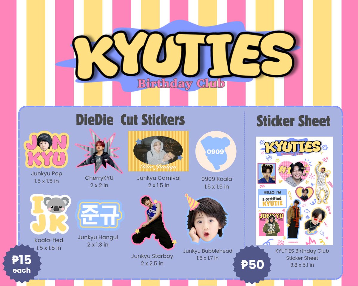 alasdose51's tweet photo. 🎀 KYUTIES BIRTHDAY CLUB! 🤍

⛓️‍💥: https://t.co/IRwEBDwDCF

from individual items to our specially curated bundles, everything you need to celebrate Junkyu’s special day is now here 🎂🎀
 🎀 pre-order period: sept 3 - sept 17 https://t.co/NyIvz3ojQP