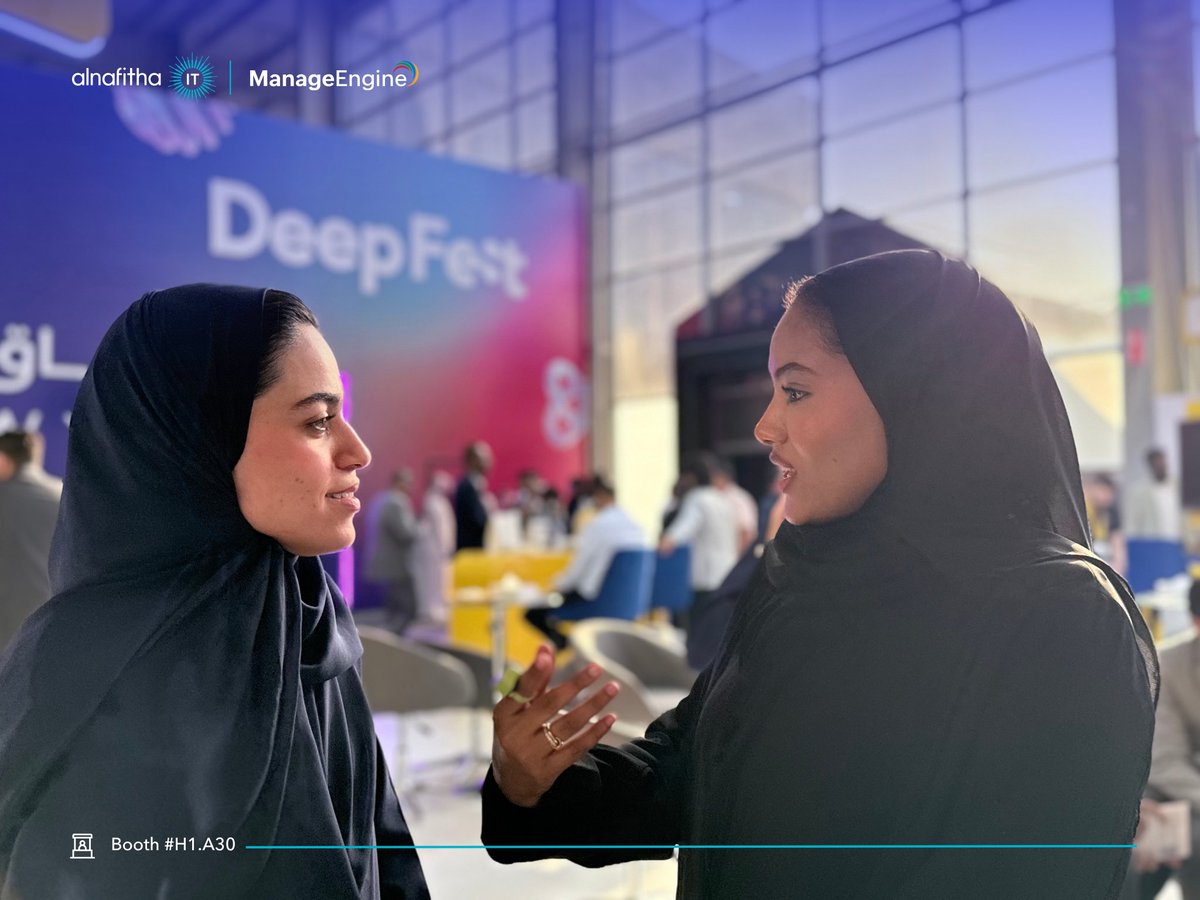 alnafitha_it's tweet photo. Final day at the @manageengine booth, and it ended on a high.
Thanks to everyone who came for the conversations, and to our Alnafitha IT team, who brought the knowledge and energy behind every one of them.
#LEAP2026 #AlnafithaIT #ManageEngine https://t.co/gRktn88qvA