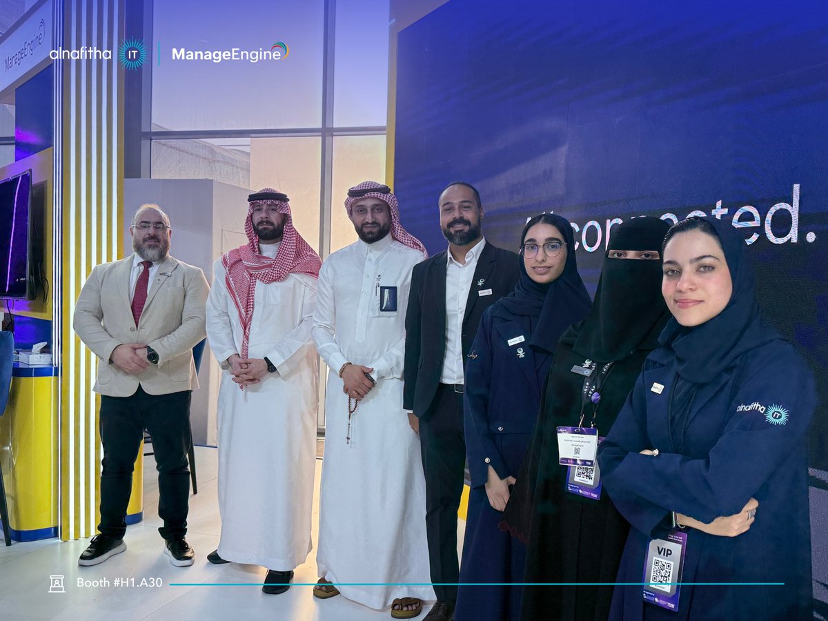 alnafitha_it's tweet photo. Final day at the @manageengine booth, and it ended on a high.
Thanks to everyone who came for the conversations, and to our Alnafitha IT team, who brought the knowledge and energy behind every one of them.
#LEAP2026 #AlnafithaIT #ManageEngine https://t.co/gRktn88qvA