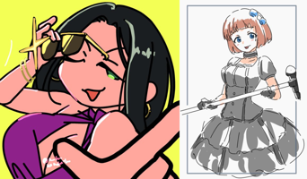 mobamas1draw3's tweet photo. #デレマス版深夜の真剣お絵かき60分1本勝負
#デレマス版
参加者のみなさまお疲れさまでした！
23:30までのまとめです。
■まとめページ
https://t.co/OizGB5rjSF https://t.co/NwxZbKutR8