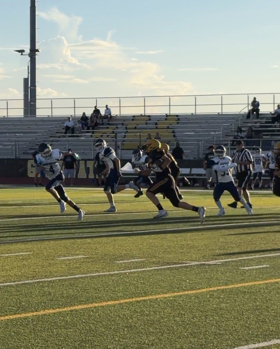 Goldwater_Ath's tweet photo. Score Update: JV Football 30-8 winner over Deer Valley. Great way to open the JV Season! #charactermatters #goldbulldo https://t.co/WJD8Yl2gEO
