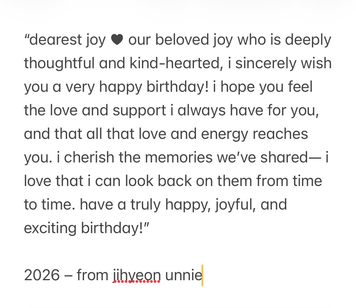 joyisthetics's tweet photo. joy received a bouquet of sunflowers and birthday letter from tod’s korea’s pr 🥹 it’s been years after the ambassadorship ended but she still sends joy gifts on her birthdays, comebacks…. oh joy you’re so loved https://t.co/3LEtZQL2Th