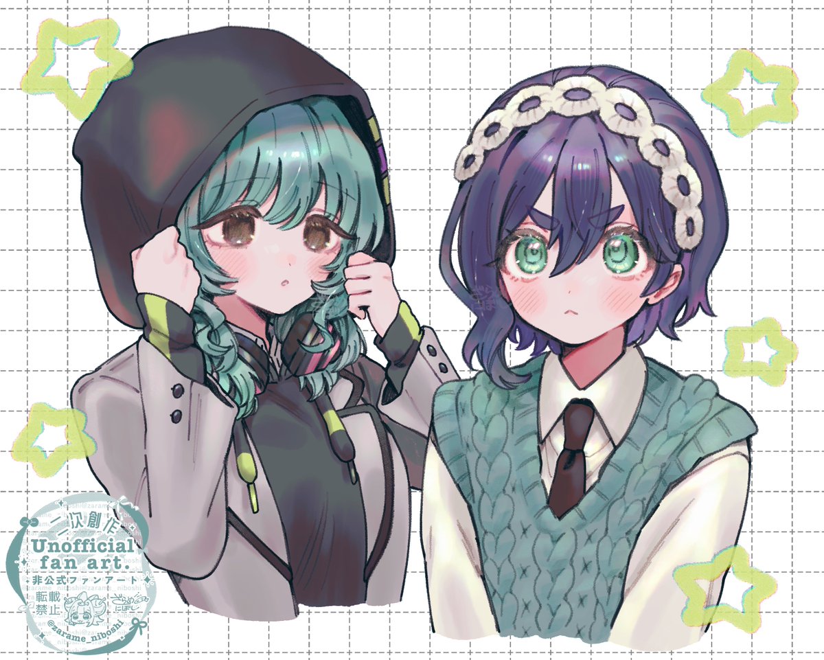 zarame_niboshi's tweet photo. #100カノファンアート
⚠︎衣装交換　9/3生まれのふたり https://t.co/NtWnm0o4gV