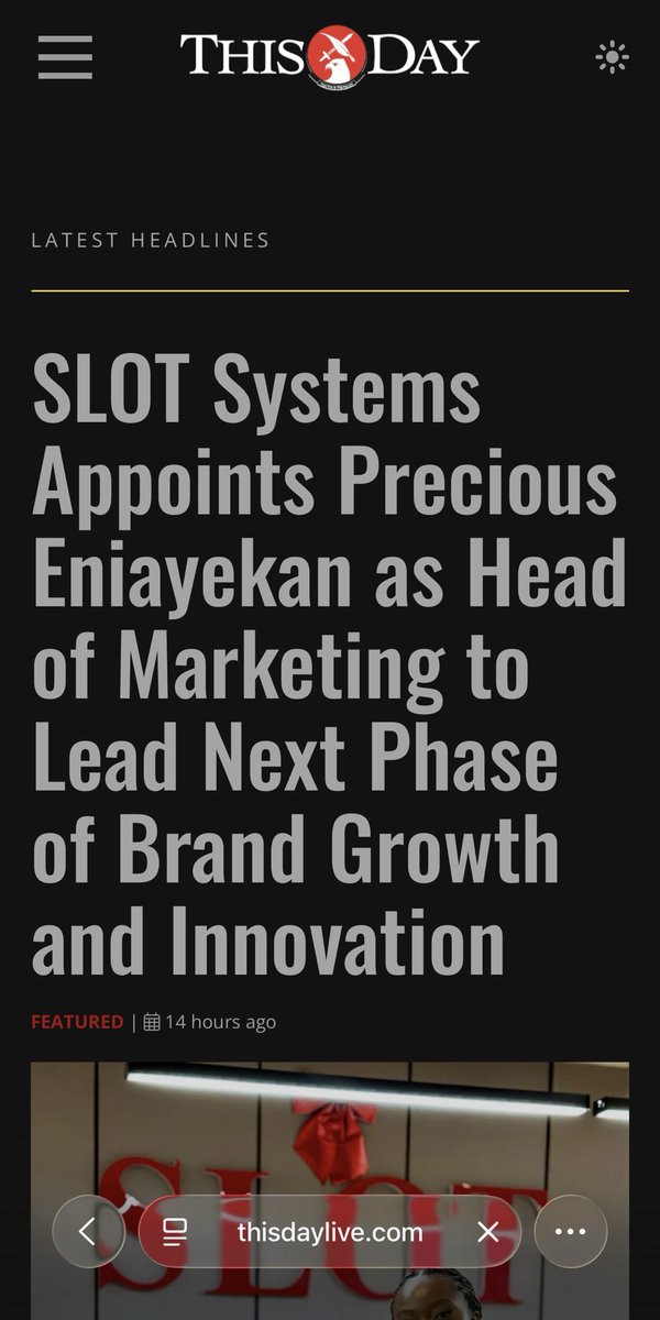 Presheniayekan's tweet photo. Grateful for the trust 
Ready for the work
Let’s build the next chapter of SLOT.

@slotlimited https://t.co/G53rfHcO0P