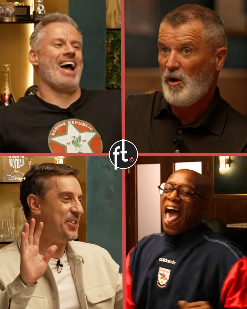 Footballtweet's tweet photo. 🧠👏 Roy Keane's brilliant explanation of what xG is: 

🗣️ Keane: "Do you know what that stat is? Years ago, you’d go to a nightclub, obviously back in the day, and you’d chat to a girl all night - but you’d go home by yourself. What’s your xG?"

🤣🤣🤣

🗣️ Neville: "Roy - I always had clean sheets!"

🤣🤣🤣
