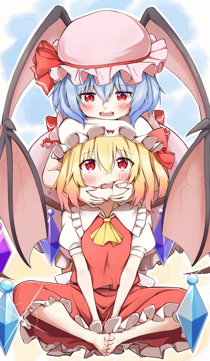 ikanoonabe931's tweet photo. 東方紅魔郷リメイクおめでとうございます！
てことで再掲レミフラ　＃東方紅魔郷 https://t.co/UKOk7MAAOo