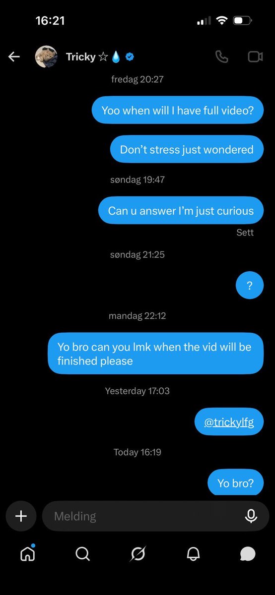 YoTaya__'s tweet photo. @trickylfg is actually restarted for scamming people for 15-12 euros for indie and then leaving them on read, nobody buy from this discombobulated hippo guy it’s actually insane people still scam in the comm fat idiot (this is 
@Resxfv who bought from him not me) https://t.co/BeqDww5Hga