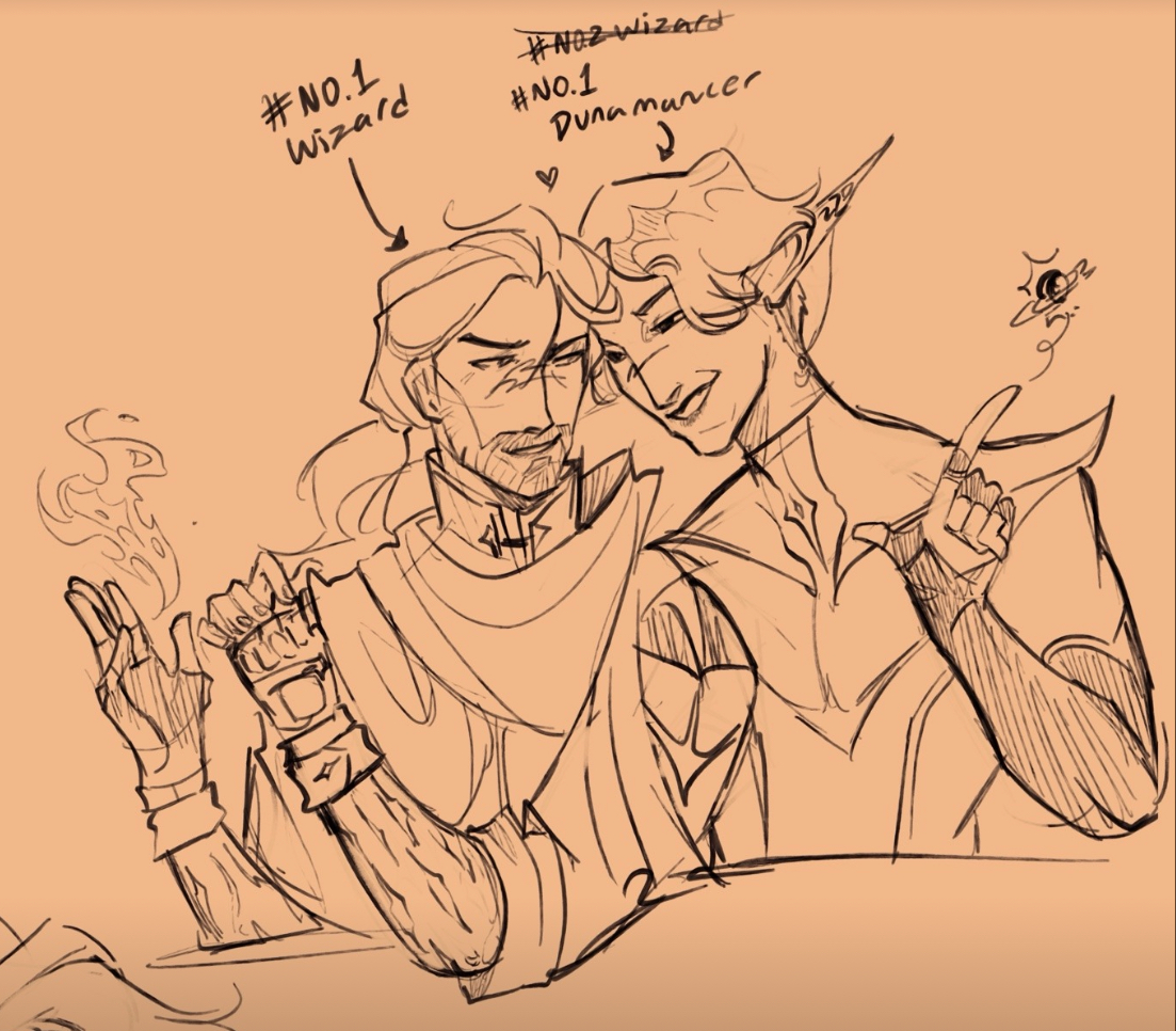 Graakky's tweet photo. even more rough sketches that I thought I ought to dump here
#themightynein #calebwidogast #fjordstone #mollymauktealeaf #shadowgast #criticalrole https://t.co/UTfyRjpu2N