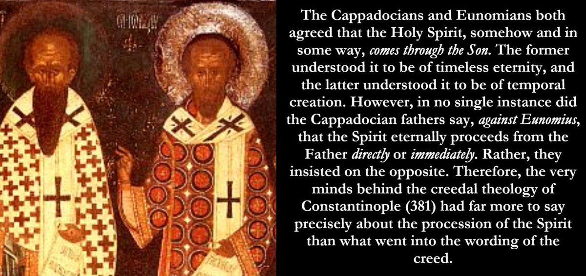 ErickYbarra3's tweet photo. Every once in a while, you run into an EO who insists that the Creed of 381 explicitly says everything the Church believes about the procession of the Holy Spirit. https://t.co/ZuPCknDsMh
