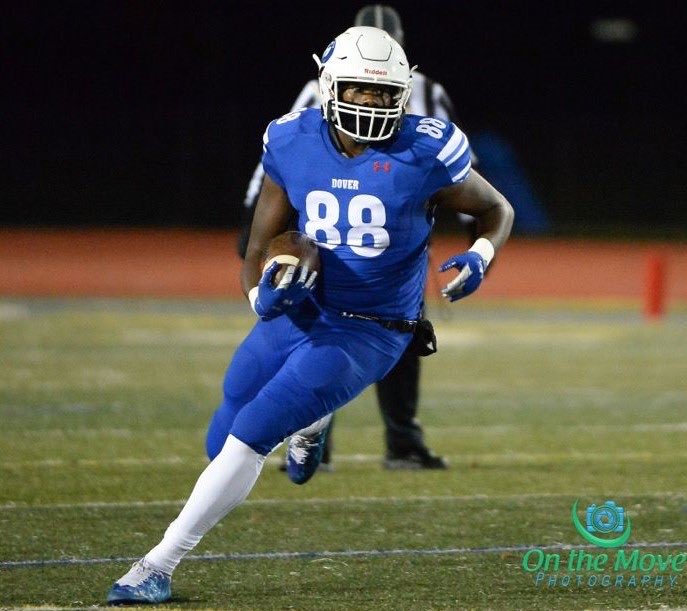 CoachSpadafino's tweet photo. GOOD LUCK THIS SEASON to @DoverSenatorsFB Alum Elijah Sessom and Tysean Milligan playing for @Delaware_FB tonight against Merrimack at 7pm! #GoDover #RollHens https://t.co/XF0XnxuOCj